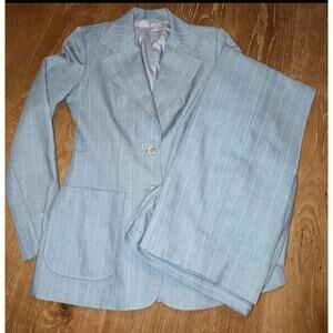 Vintage Nicola Pelly Bagatelle 1970s Pinstripe Suit ILGWU Union Made in USA 5